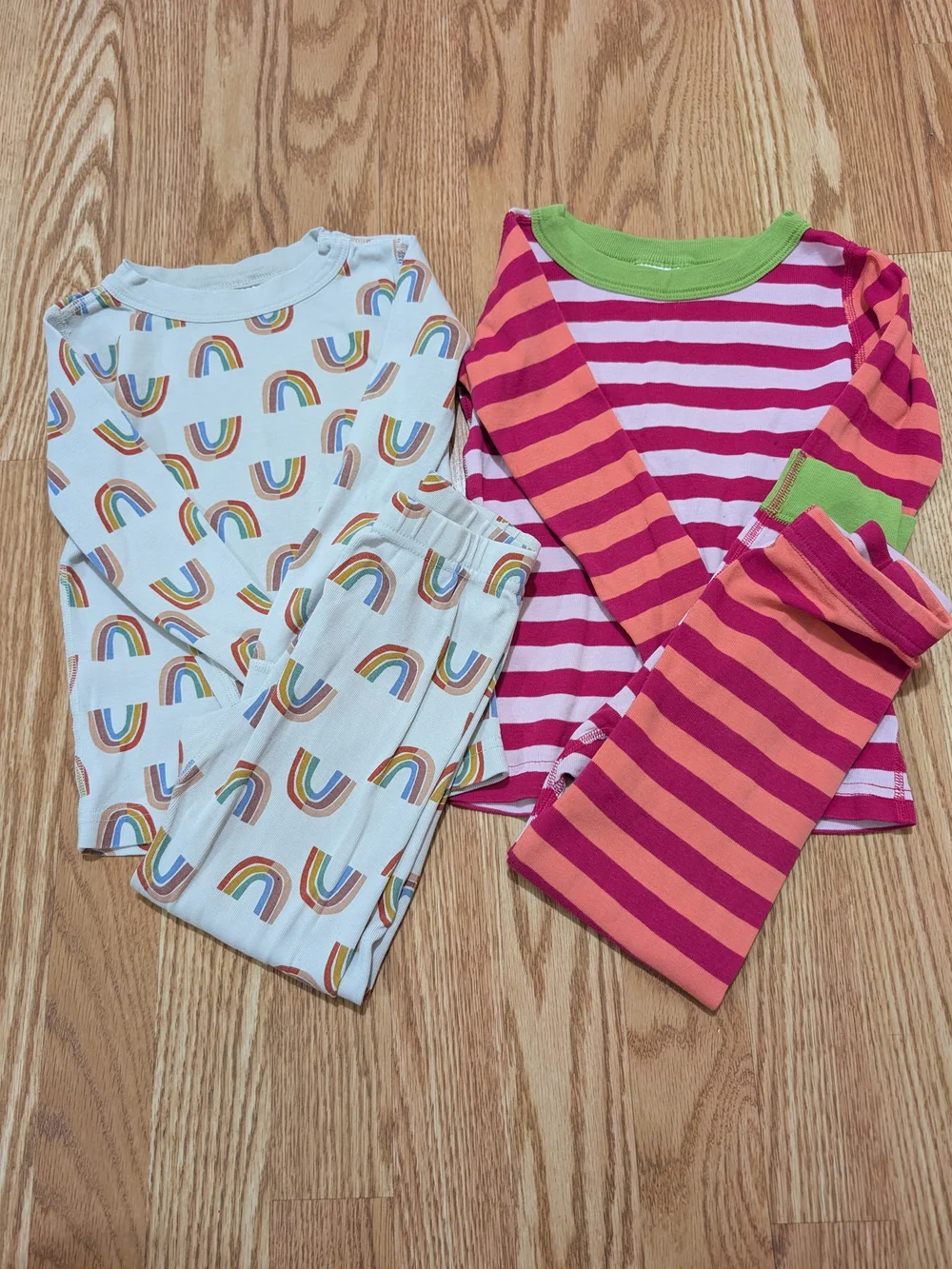 Hanna Andersson Girls Long Sleeve Pajama bundle 100 4T